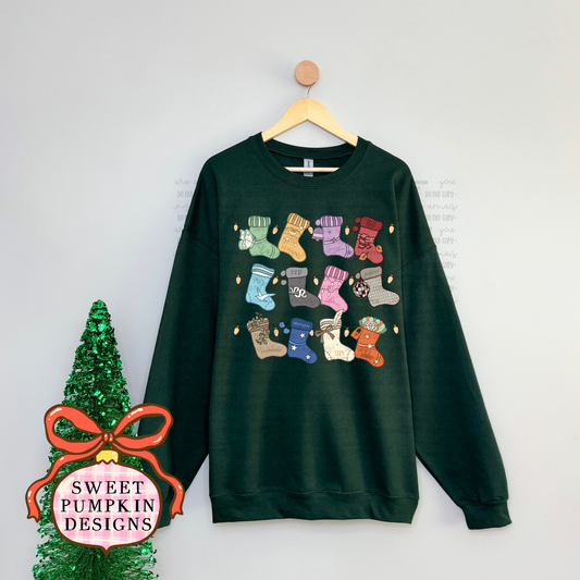 Album Christmas Stockings Sweatshirt
