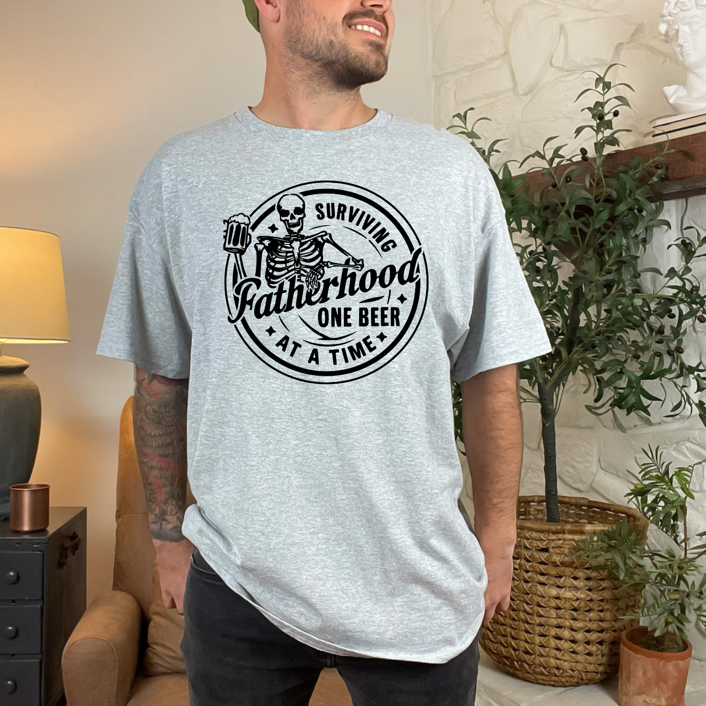 Surviving Fatherhhod One Beer At A time Shirt