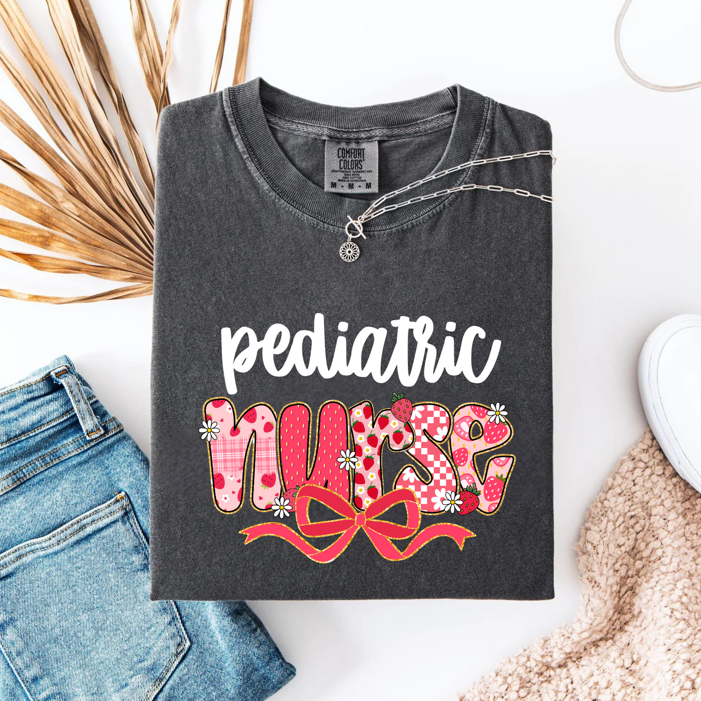 Strawberry Pediatric Nurse Shirt