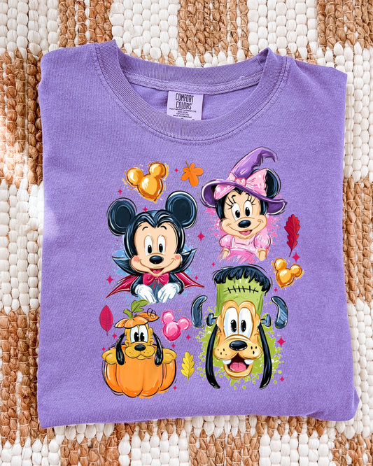 HALLOWEEN MICK & FRIENDS | Magical Theme Park Shirt & Tank | Adult Comfort Colors Tee