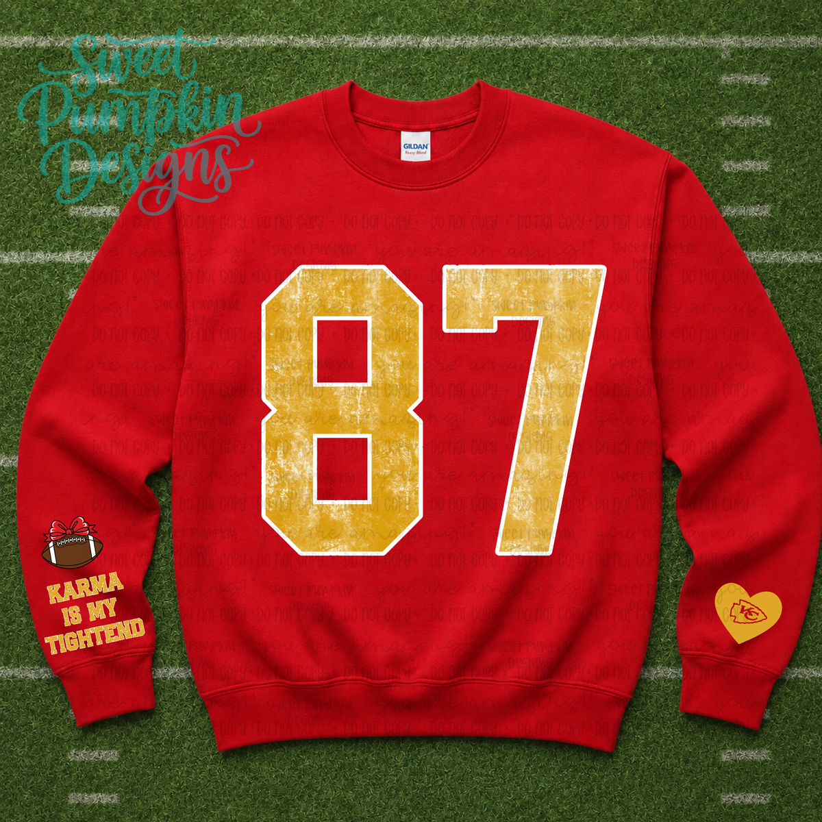 87 Football Season Crewneck Sweatshirt