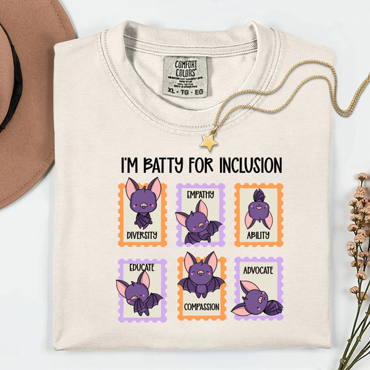 Inclusion Halloween Shirt – Comfort Colors Ghost Tee with Inclusive Message