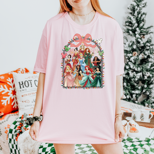 Christmas Princesses Shirt | Bella Canvas Christmas Graphic Tee