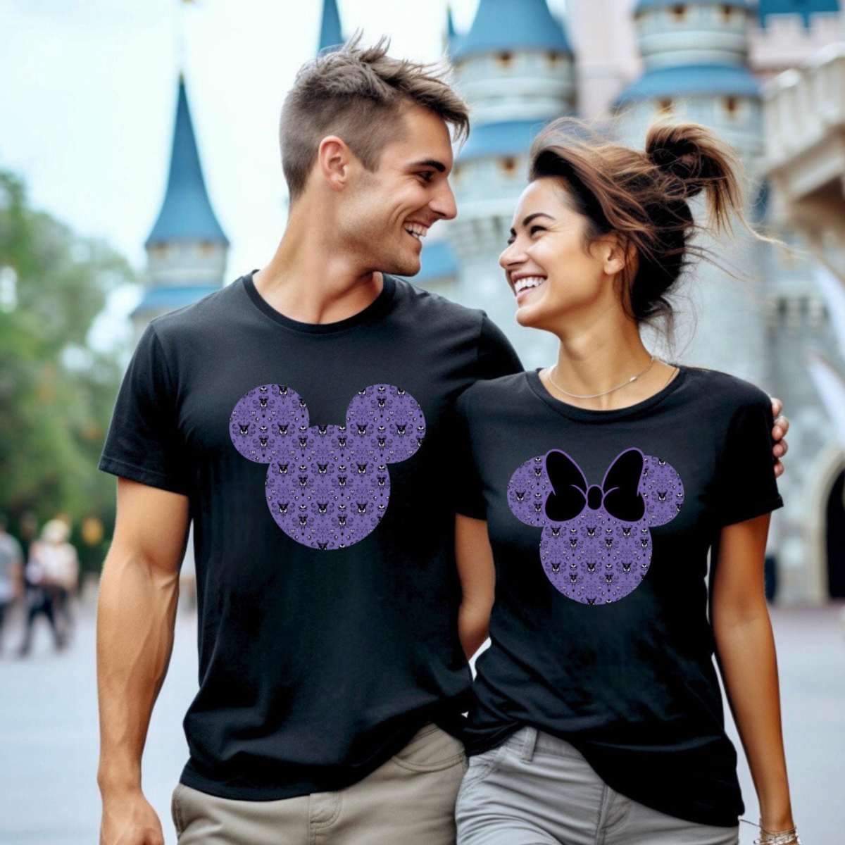 HM MOUSE MATCHING COUPLES SHIRTS - RETRO MOUSE-  COMFORT COLORS