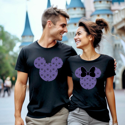 HM MOUSE MATCHING COUPLES SHIRTS - RETRO MOUSE-  COMFORT COLORS