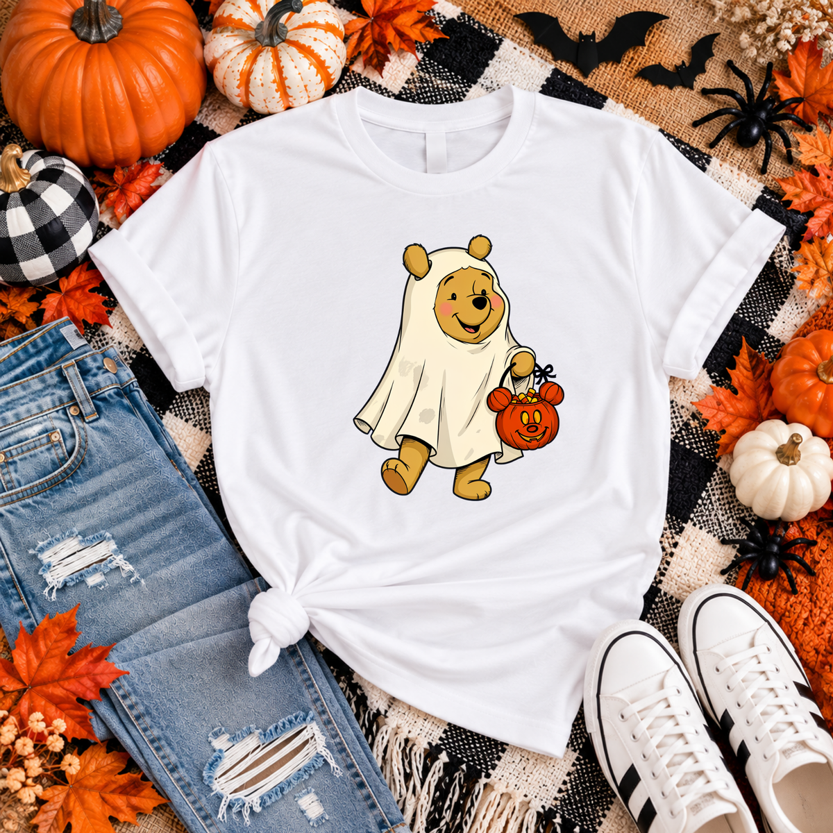 Pooh Halloween Ghost Tshirt