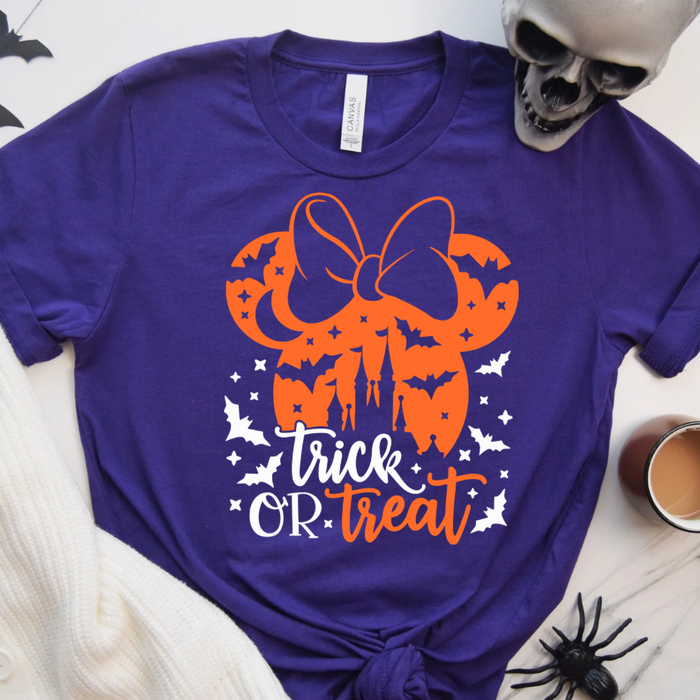 TRICK OR TREAT Shirt - Bella Canvas - Halfway to Halloween
