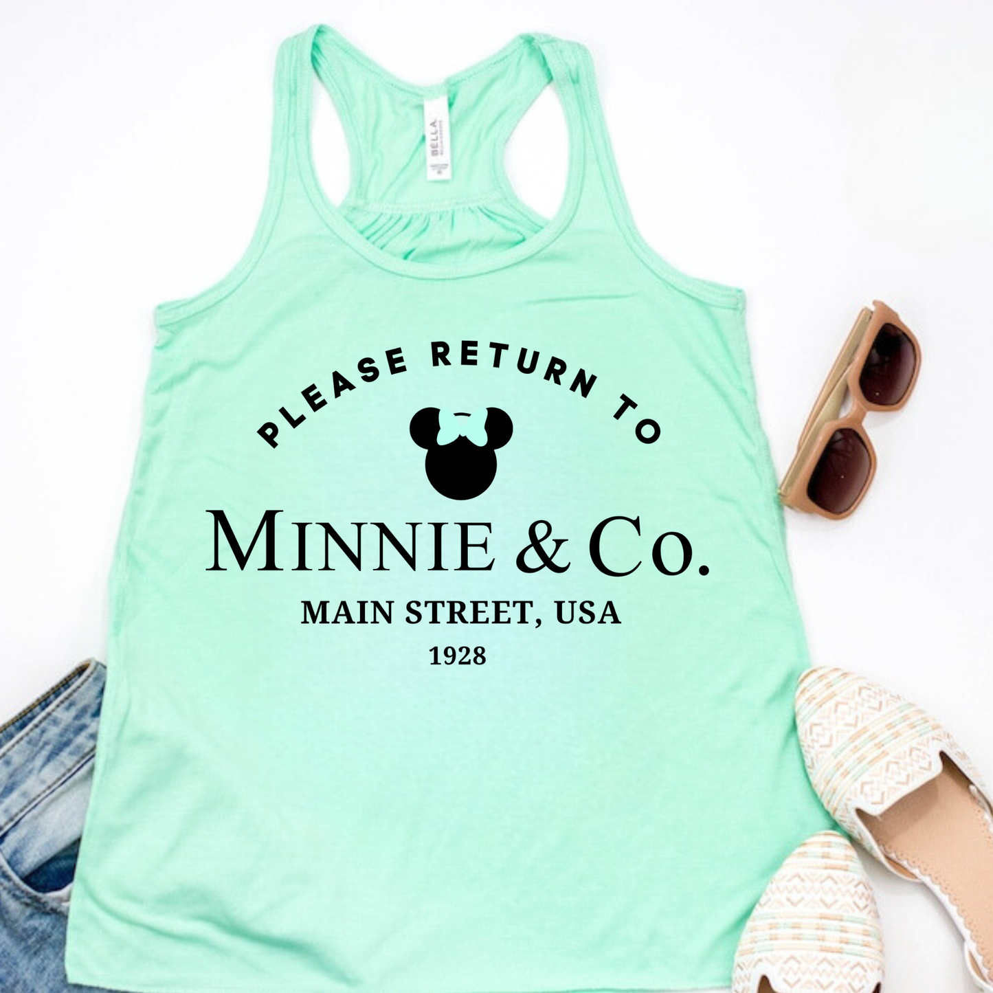 RETURN TO MINNIE | Magical Park Day Racerback Tank for Women | Lightweight Next Level Tank |
