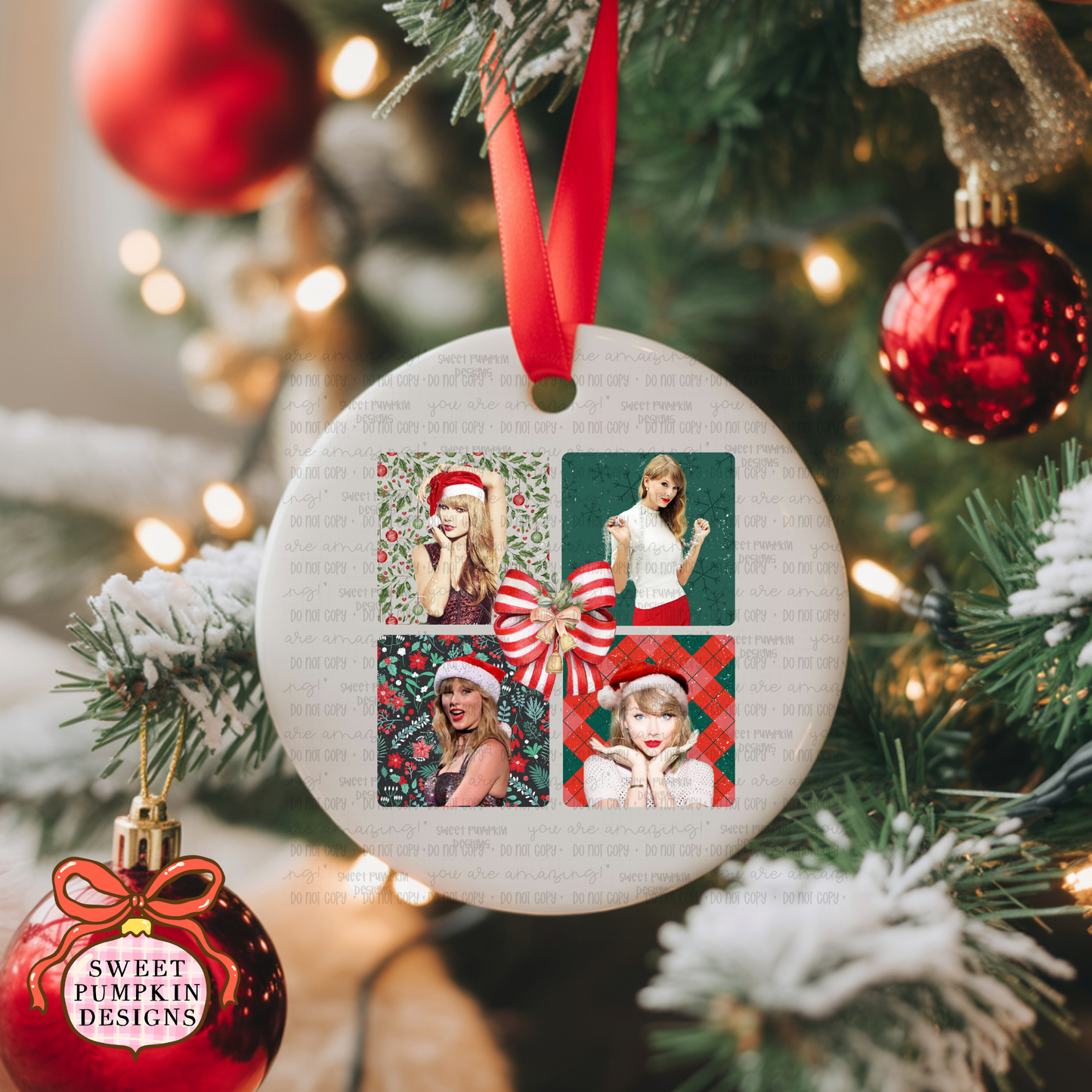 FESTIVE TS CHRISTMAS ORNAMENT