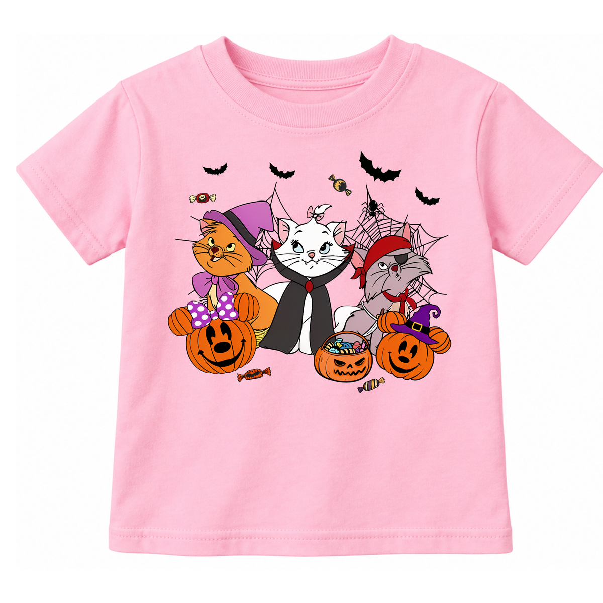 Halloween Cats Shirt for Toddlers & Kids