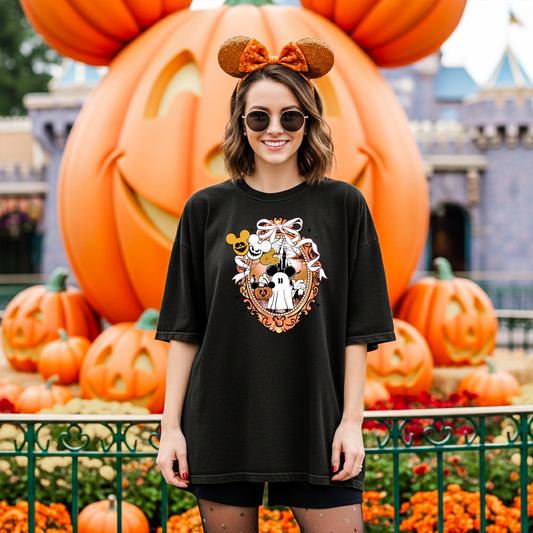 HALLOWEEN MICKEY GHOST SHIRT OR TANK | Magical Theme Park Shirt & Tank | Adult Comfort Colors Tee