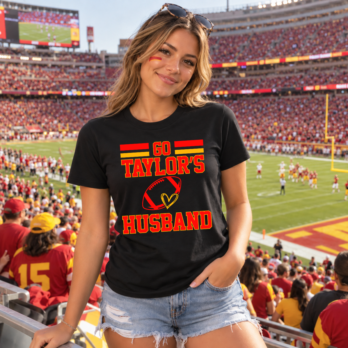 Go Husband FOOTBALL COMFORT COLORS SHIRT