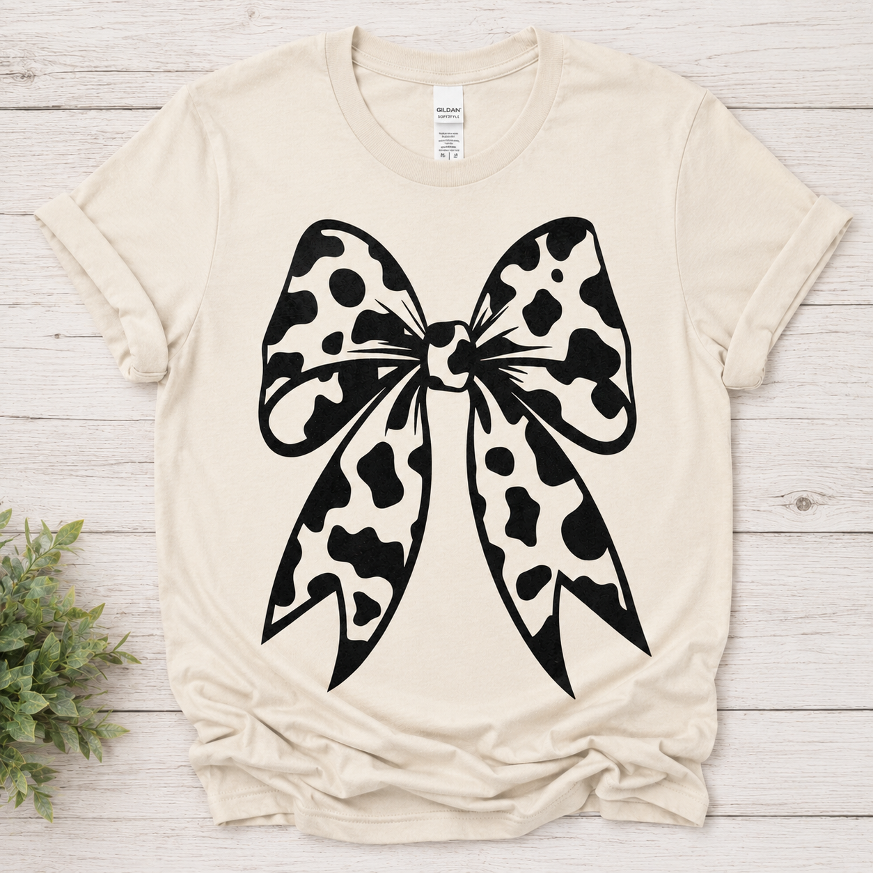COW PRINT BOW - FALL FRENZY WEEKEND