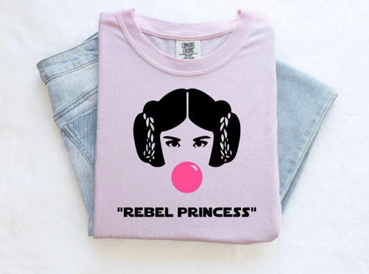 Rebel Princess TANK OR TEE - COMFORT COLORS - MAGICAL PARK DAY VACATION TOP