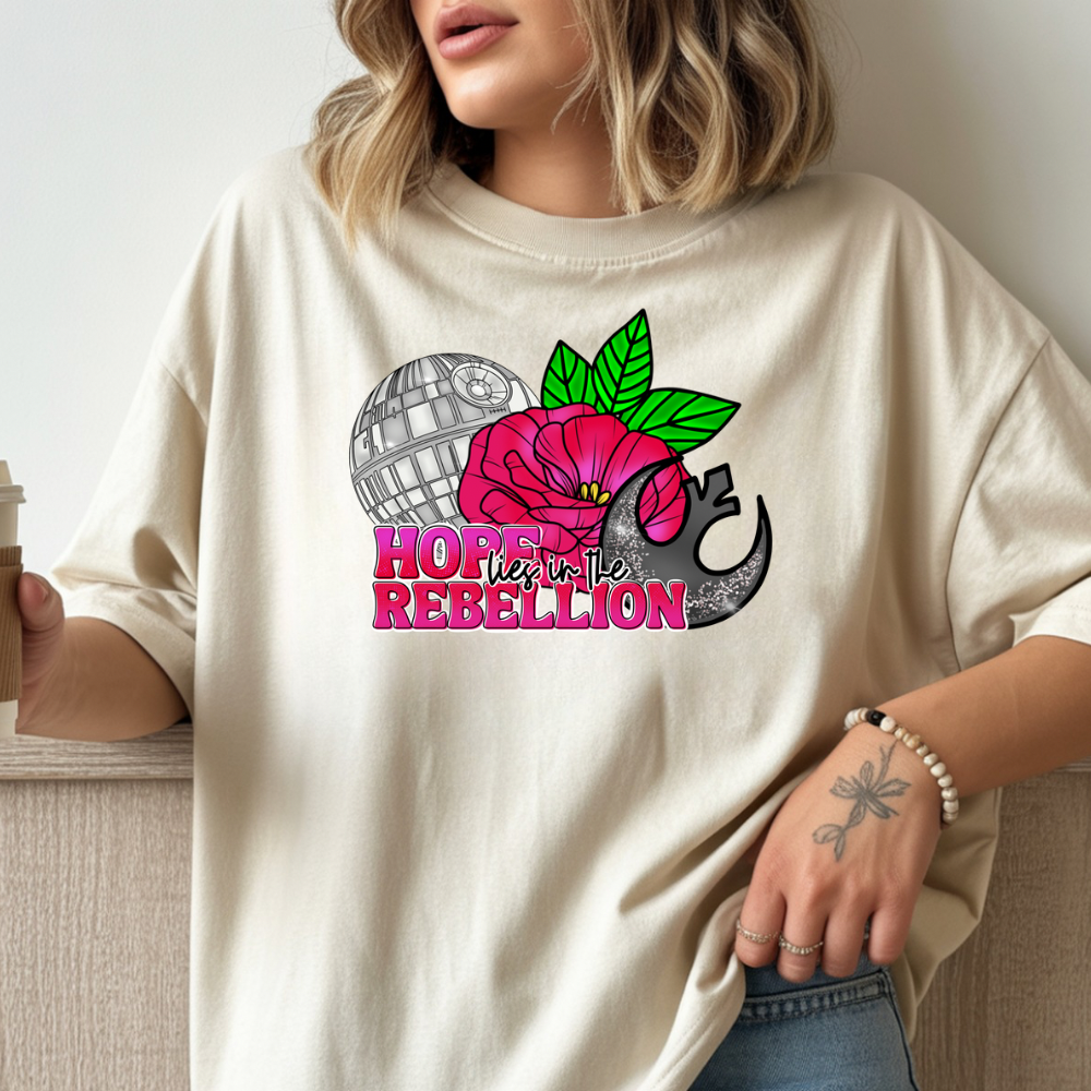 Rebellion Hope TANK OR TEE - COMFORT COLORS - MAGICAL PARK DAY VACATION TOP