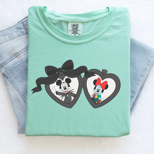 Jack Sally Locket Halloween Shirt