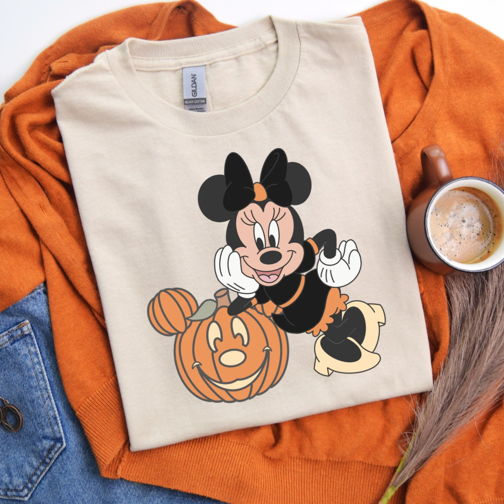 MINNIE PUMPKIN Shirt - Bella Canvas - Halfway to Halloween