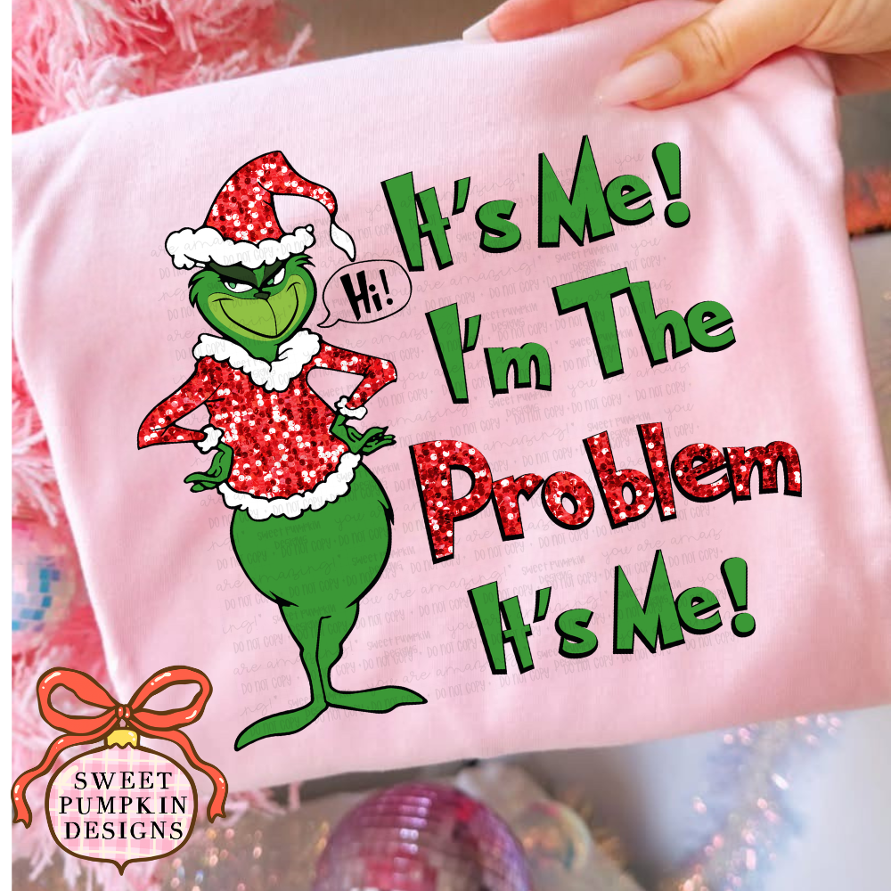 The Problem Mean Guy Christmas Comfort Colors Shirt