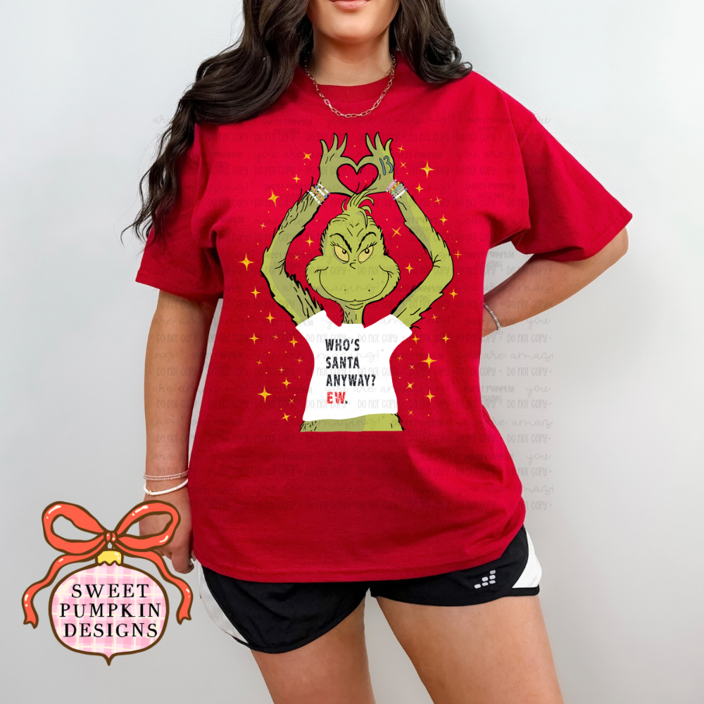 Who’s Santa Christmas Comfort Colors Shirt