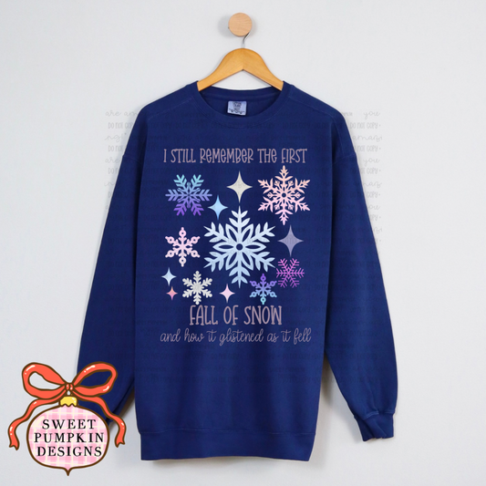First Fall of Snow Christmas Sweatshirt