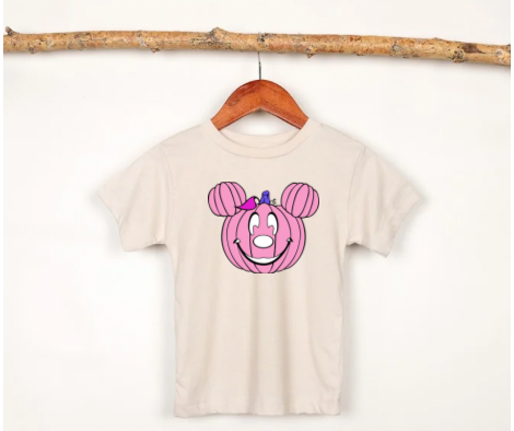 HALLOWEEN PINK PUMPKIN SHIRT FOR KIDS - HALFWAY TO HALLOWEEN