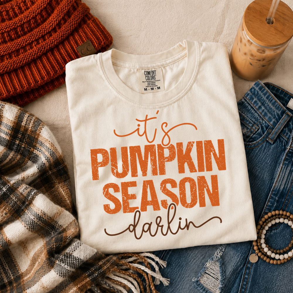 It’s Pumpkin Season Darling Comfort Colors Tee | Pumpkin Patch & Fall Festival Shirt