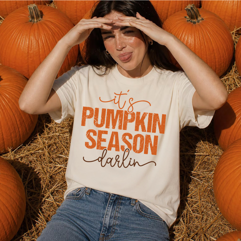 It’s Pumpkin Season Darling Comfort Colors Tee | Pumpkin Patch & Fall Festival Shirt