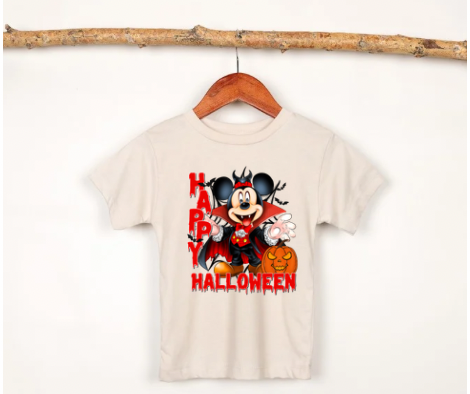 HALLOWEEN VAMPIRE BOY MOUSE SHIRT FOR KIDS - HALFWAY TO HALLOWEEN