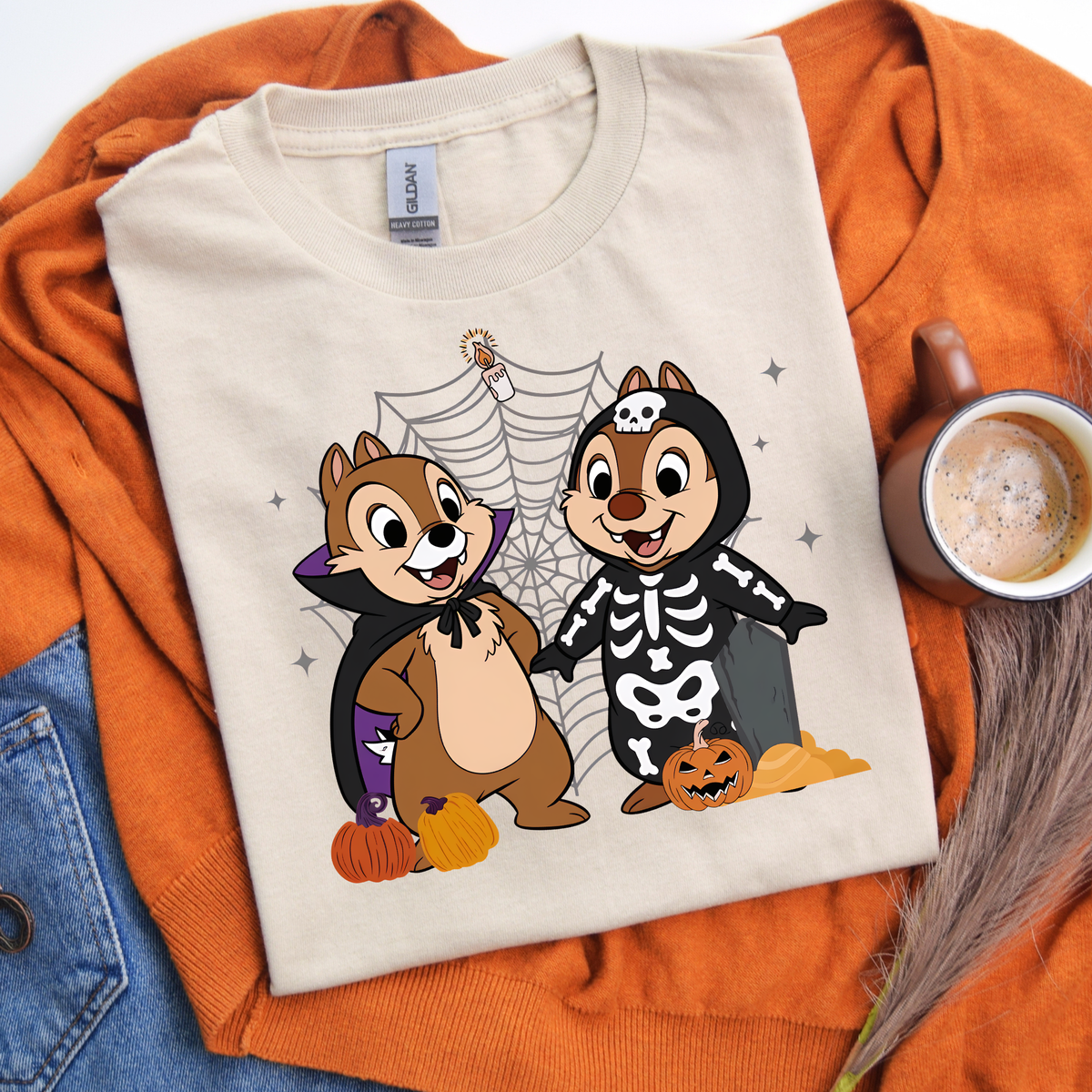 Chip & dale Halloween  Tshirt