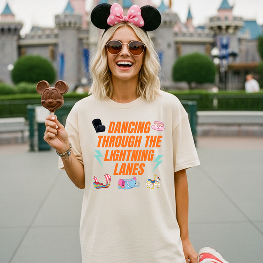 DANCING THROUGH LIGHTNING LANES - Comfort Colors