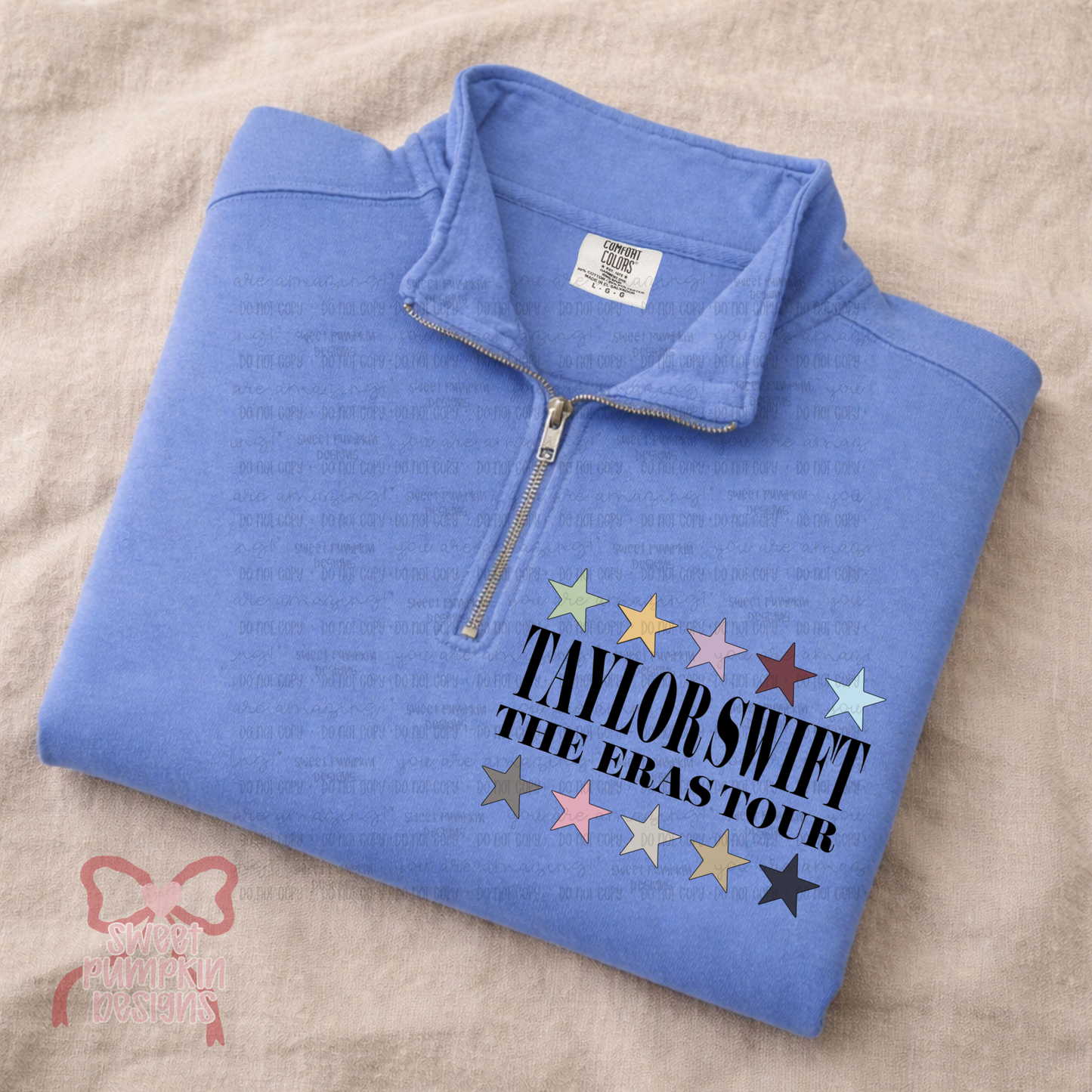 TOUR Quarter Zip COMFORT COLORS SWEATSHIRT
