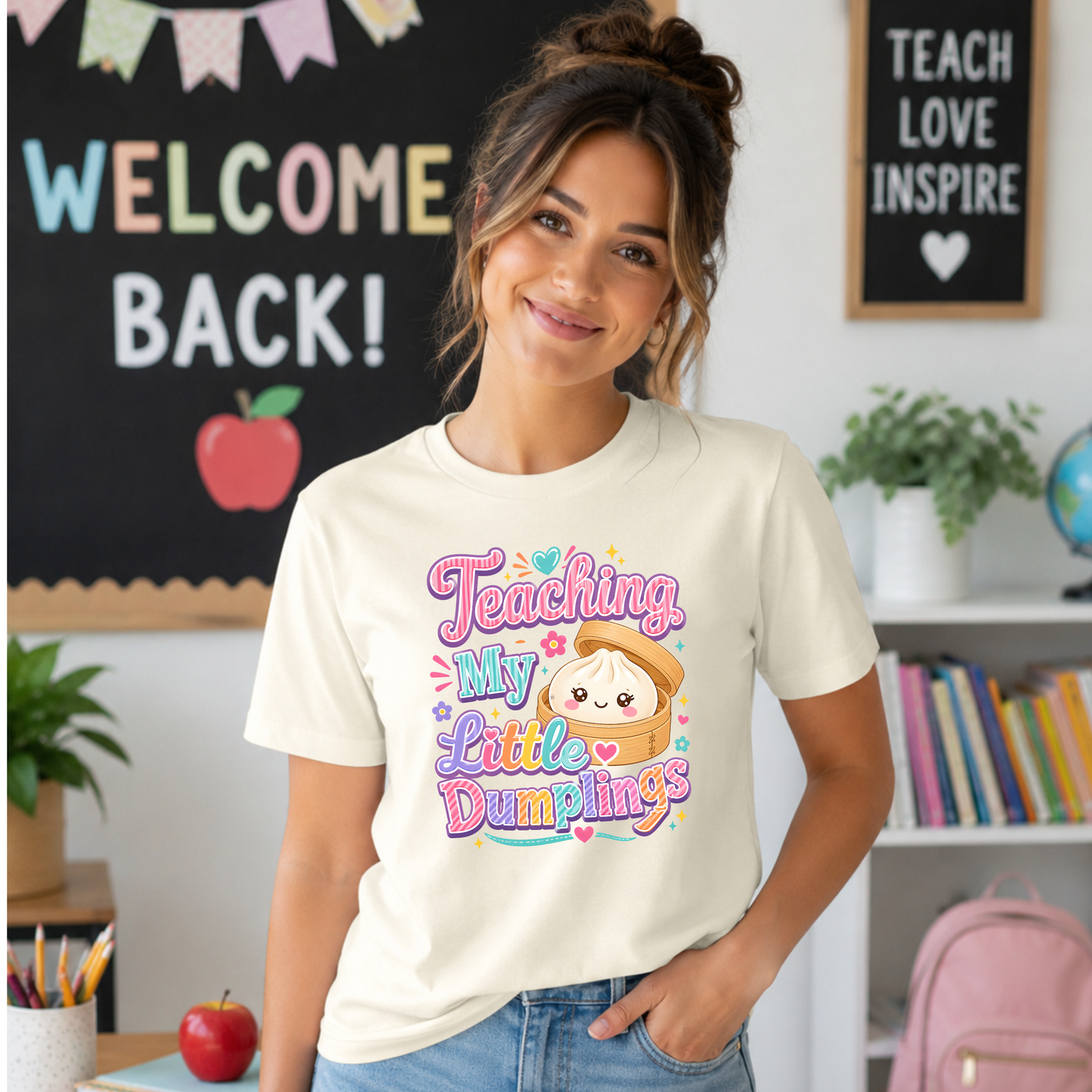 TEACHING MY LITTLE DUMPLINGS TSHIRT - TEACHER TUESDAY SALE