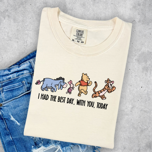 THE BEST DAY HONEY BEAR - Comfort Colors