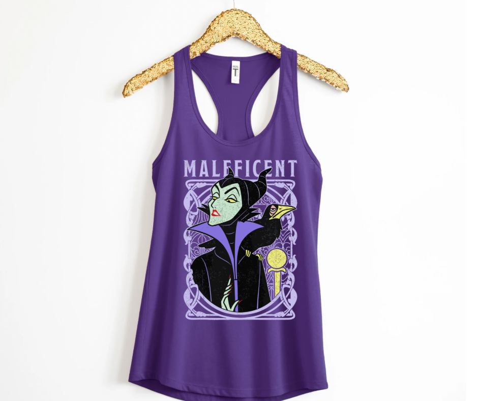 MAL VILLAIN Racerback Tank for Women – Lightweight Vacation Graphic Tank