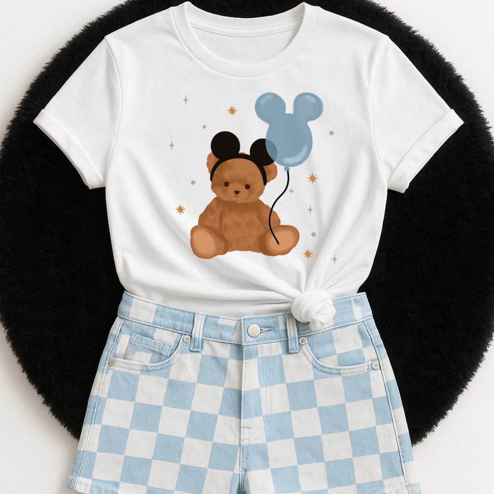 Mouse Club Teddy Bear | Magical Theme Park Shirt & Tank | Adult Comfort Colors Tee