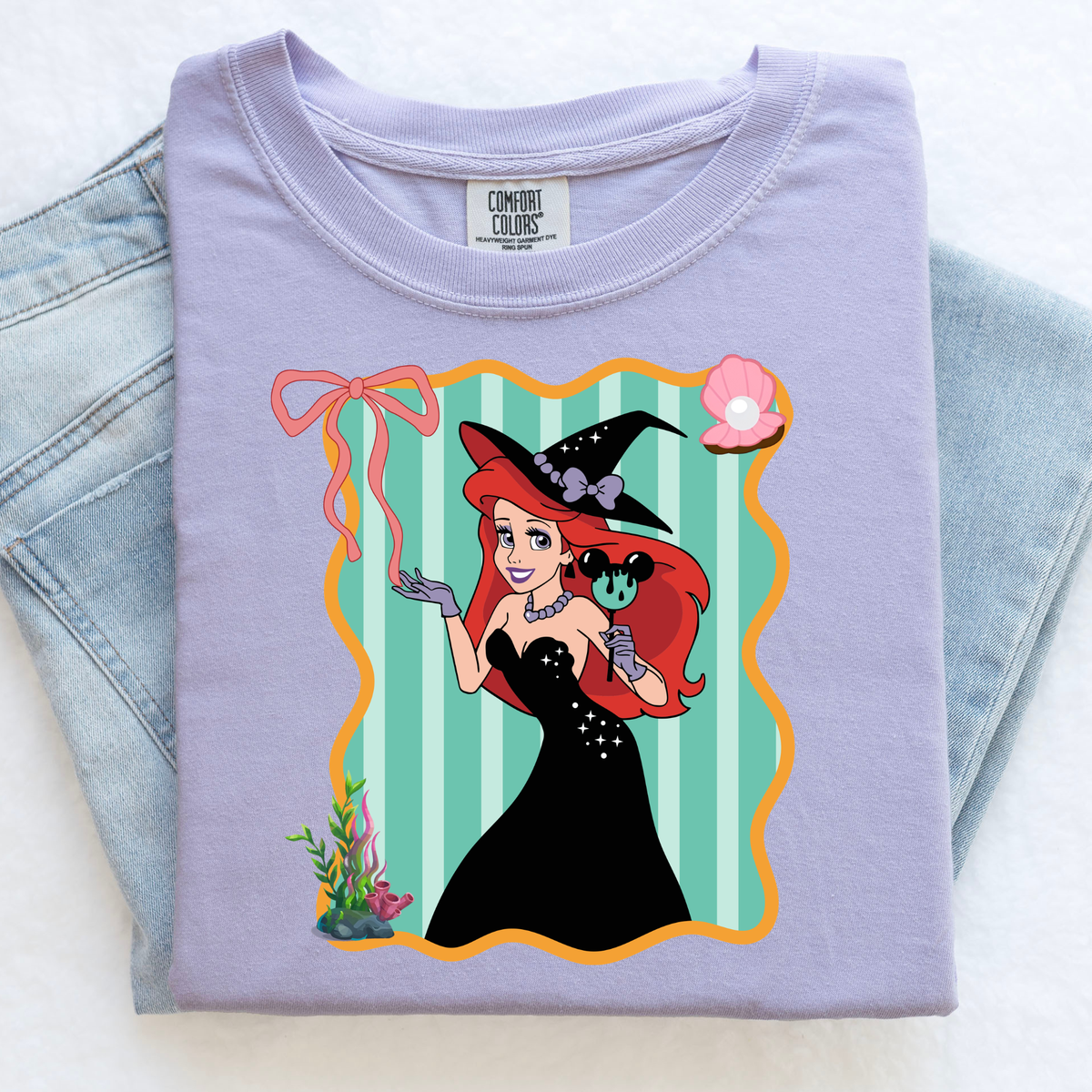 Princess Ariel Halloween Shirt | Magical Theme Park Shirt & Tank | Adult Comfort Colors Tee