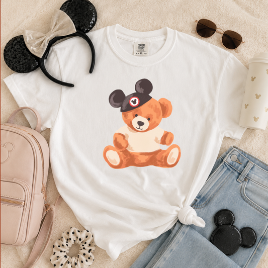 Teddy Bear Mouse | Magical Theme Park Shirt & Tank | Adult Comfort Colors Tee