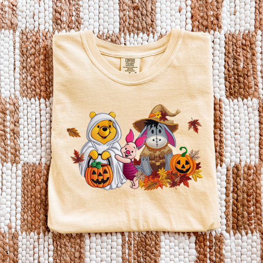HALLOWEEN Fall Pooh Gang SHIRT OR TANK | Magical Theme Park Shirt & Tank | Adult Comfort Colors Tee