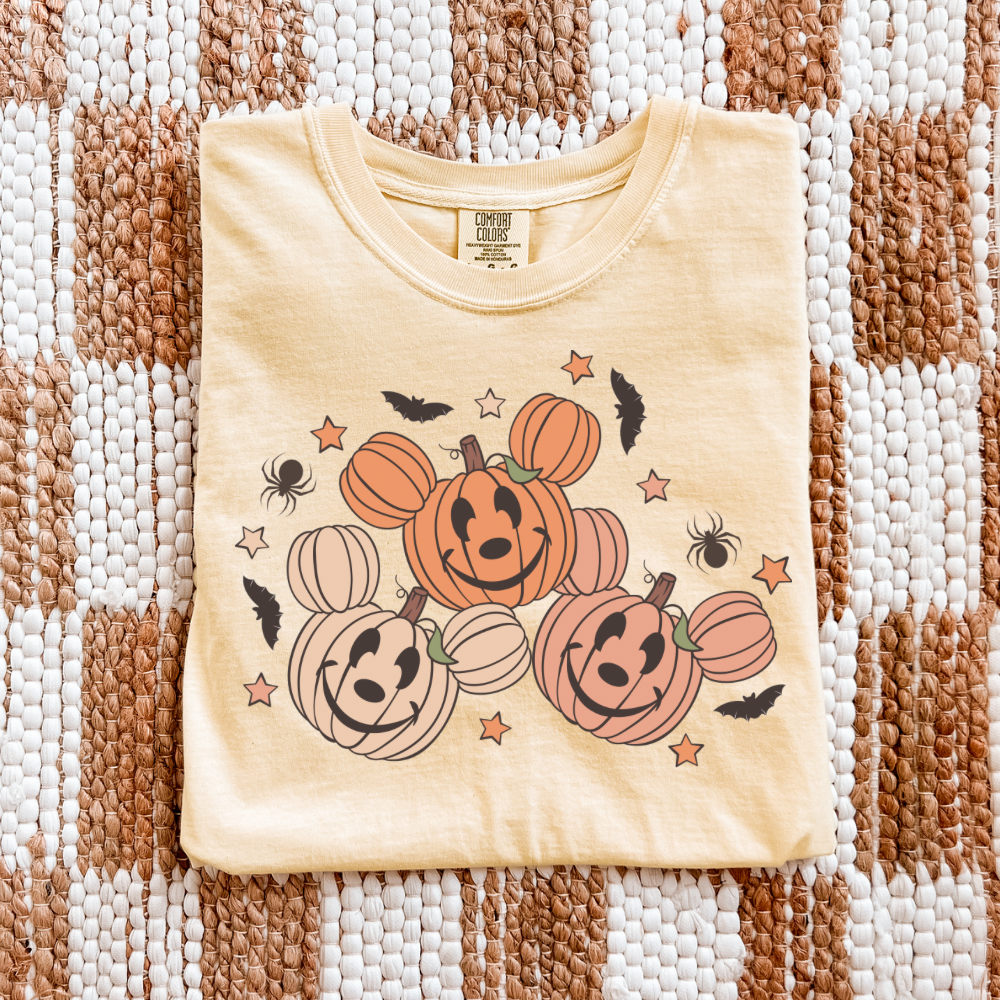 HALLOWEEN PUMPKIN MOUSE SHIRT OR TANK | Magical Theme Park Shirt & Tank | Adult Comfort Colors Tee