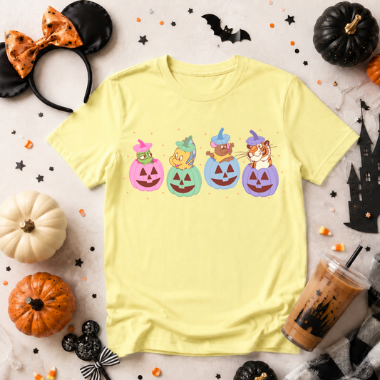 HALLOWEEN PUMPKIN SIDEKICKS SHIRT OR TANK | Magical Theme Park Shirt & Tank | Adult Comfort Colors Tee