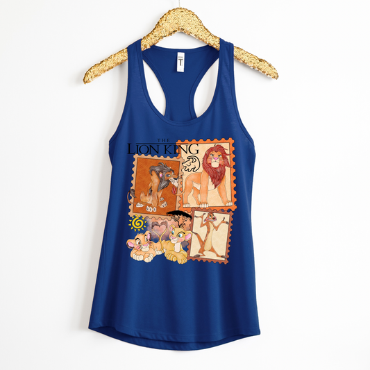 LION Racerback Tank for Women – Lightweight Vacation Graphic Tank
