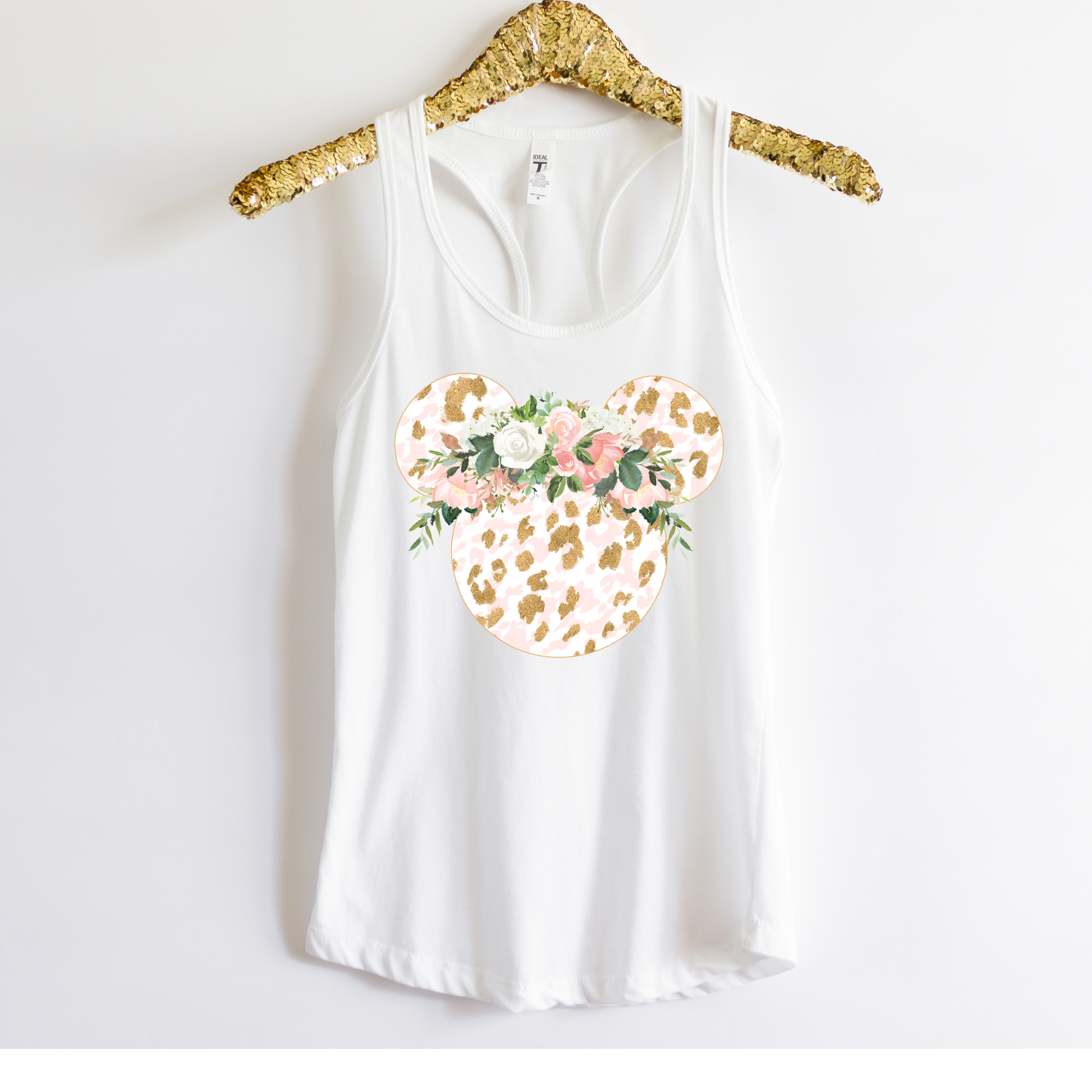 LEOPARD MOUSE Racerback Tank for Women – Lightweight Vacation Graphic Tank