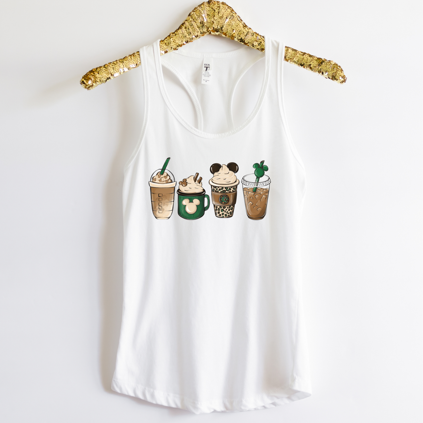 AK COFFEE Racerback Tank for Women – Lightweight Vacation Graphic Tank