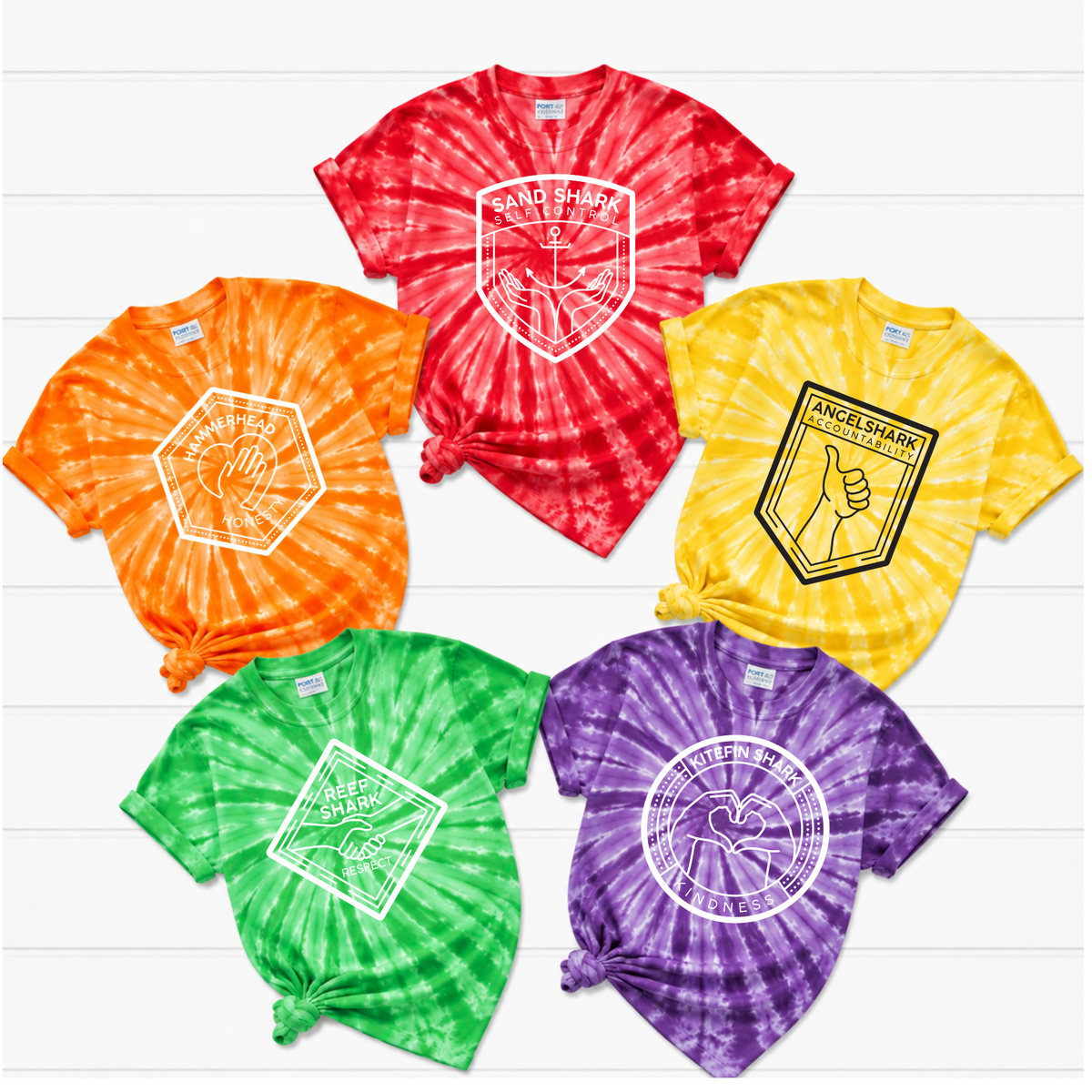 Smith Tie Dye House Crest T-Shirt | Alberta Smith Elementary