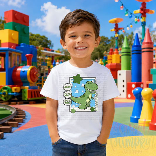 REX TOY WITH BEADS Magical Theme Park Kids Shirt | Toddler & Youth Sizes