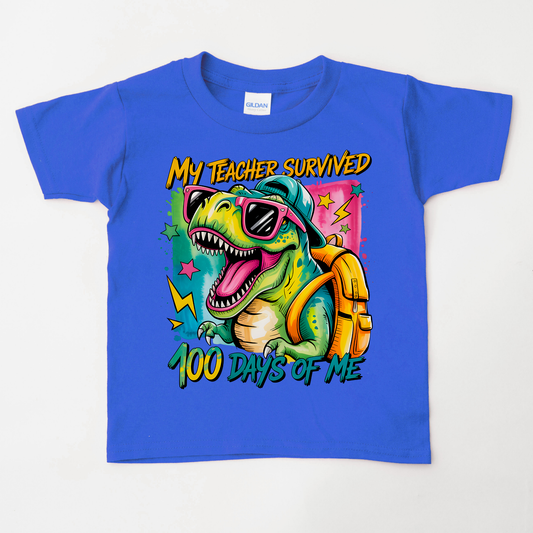 FUNNY DINO 100 DAYS OF School Shirt