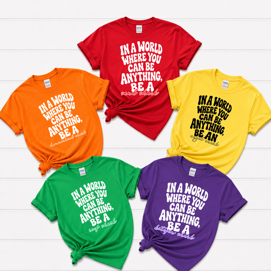 Smith House IN A WORLD WHERE YOU CAN BE ANYTHING T-shirt, Long Sleeve or Hoodie | Alberta Smith Elementary