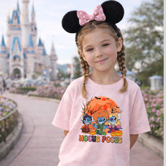 HALLOWEEN HP STITCH Magical Theme Park Halloween Kids Shirt | Toddler & Youth Sizes