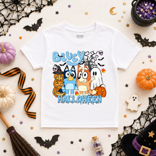 BLUE DOG HALLOWEEN SHIRT -  Magical Theme Park Halloween Kids Shirt | Toddler & Youth Sizes - LITTLE BOO CREW SALE
