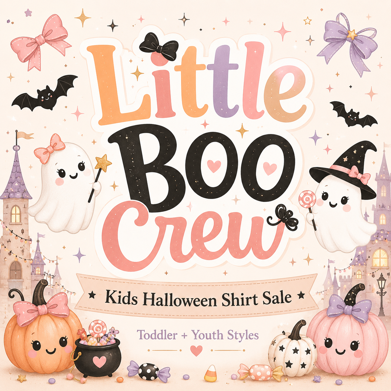 MINNIE & GANG HP HALLOWEEN SHIRT -  Magical Theme Park Halloween Kids Shirt | Toddler & Youth Sizes - LITTLE BOO CREW SALE